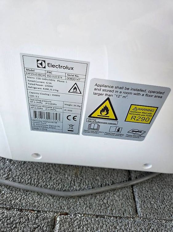 Klimageräte: Klimagerät Electrolux EXP35U538CW – Gebraucht aus Gretzenbach von Fiplipp 2