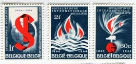 Briefmarken "Sozialistische Internationale". Belgien.