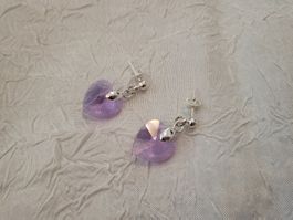 Handgemachte ohrringe aus glas Herz(nr30)