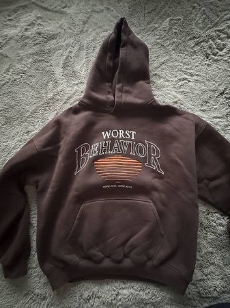 WRSTBHVR Hoodie dunkelbraun