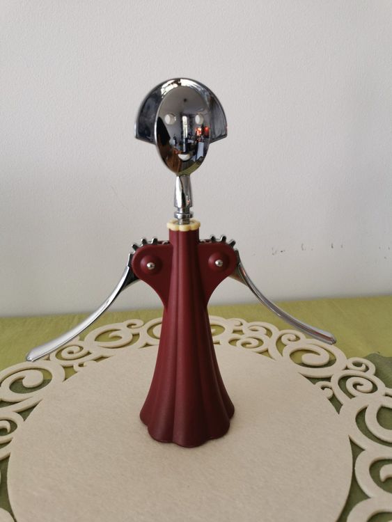 Alessi Bulla VS01 Flaschenöffner Aus Edelstahl 18/10 - Glänzend Poliert, 7,5 Cm, Elegantes Designobjekt Von Valerio Sommella
