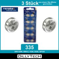 Renata 335 SR512SW Knopfzellenbatterie - 3 Stk.
