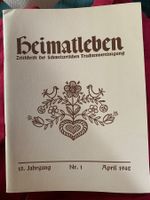 HEIMATLEBEN 15.Jahrgang Nr.1 April 1942  Emmental