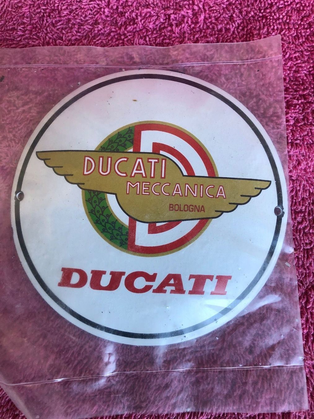 Schilder: Ducati bologna motorrad oldtimer italia – Neu und originalverpackt aus Reinach AG von rares75