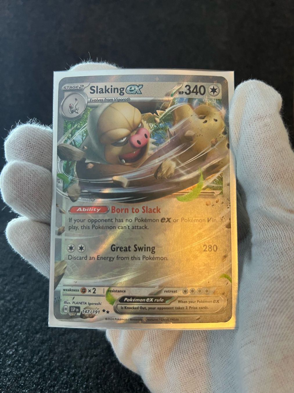Pokémon Carte collezionabili: Pokémon Surging Sparks - Slaking ex 147/191 – Nuovo (secondo la descrizione) da Birmensdorf ZH venduto da Swiss-_-Collector