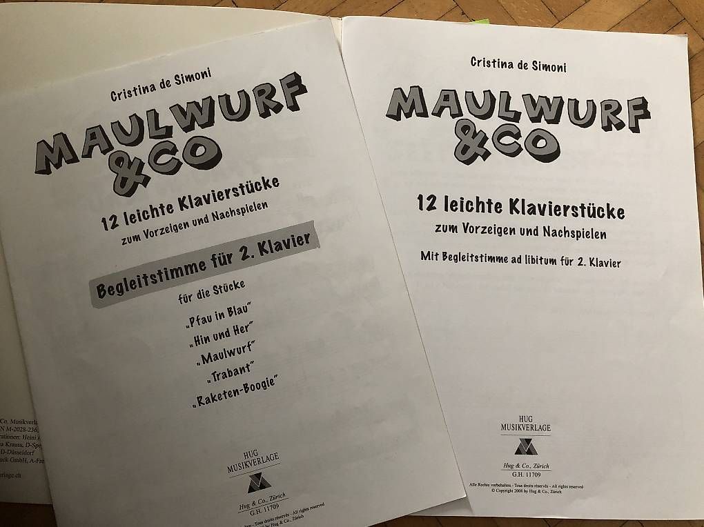 Libri: 3 Klavierbücher – Usato da Füllinsdorf venduto da sbsbie 1