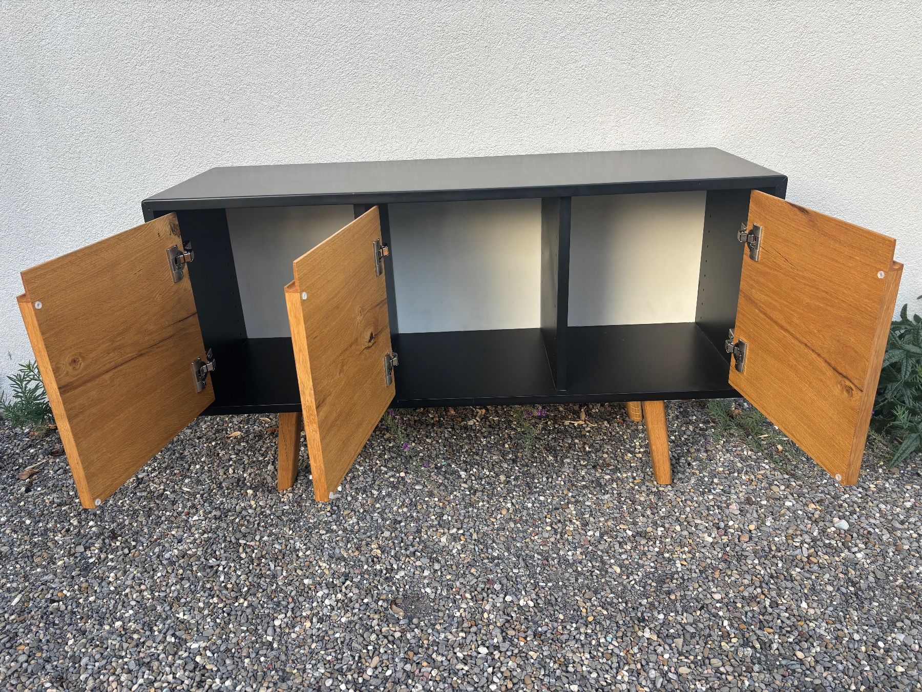 Kommoden: Sideboard Eiche, MDF schwarz 3 Türen Design – Gebraucht aus zürich von mor_b7ws 6