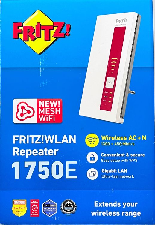 FRITZ!WLAN Repeater 1750E (Gebraucht) in Starrkirch-Wil für CHF 5 - mit Lieferung auf kaufen