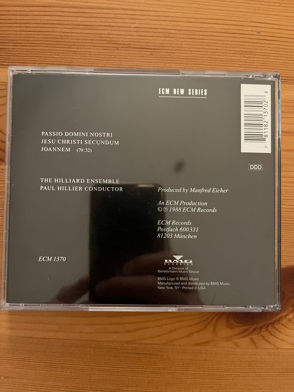 CD: ARVO PÄRT - PASSIO - THE HILLIARD ENSEMBLE – Usato da Lausanne venduto da sbar224 1