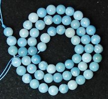 1 Strang natürliche blaue Jaspis Perlen 6 mm