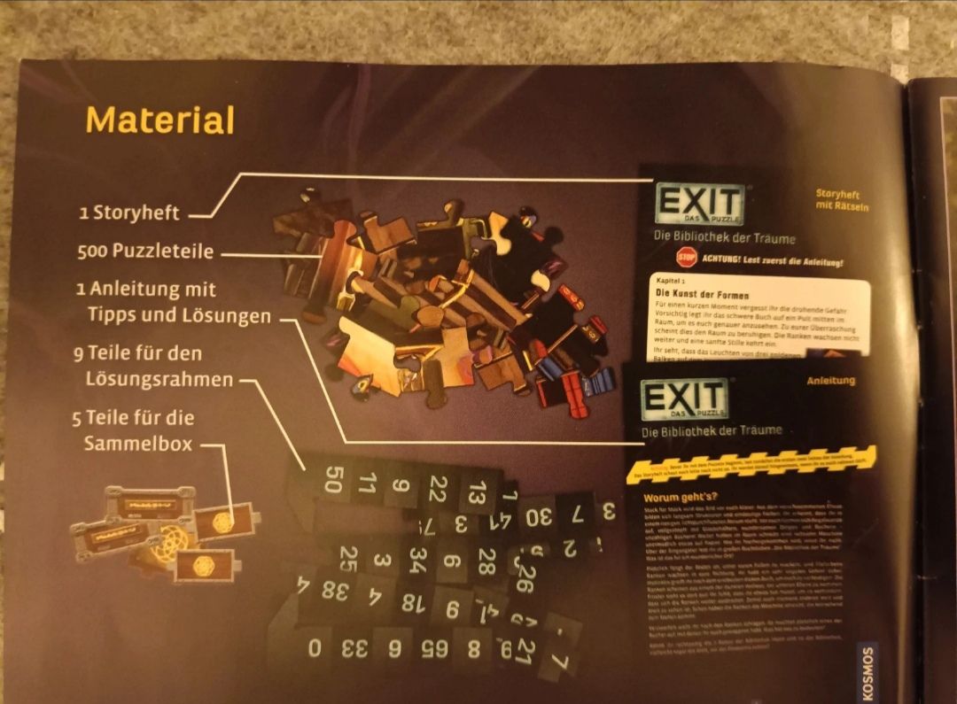 Kosmos Giochi: EXIT Puzzle 500: Die Bibliothek der Träume – Nuovo (secondo la descrizione) da Zweisimmen venduto da shaniinaa 1