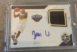 NBA Zion Williamson Rookie Jersey Auto Card /75