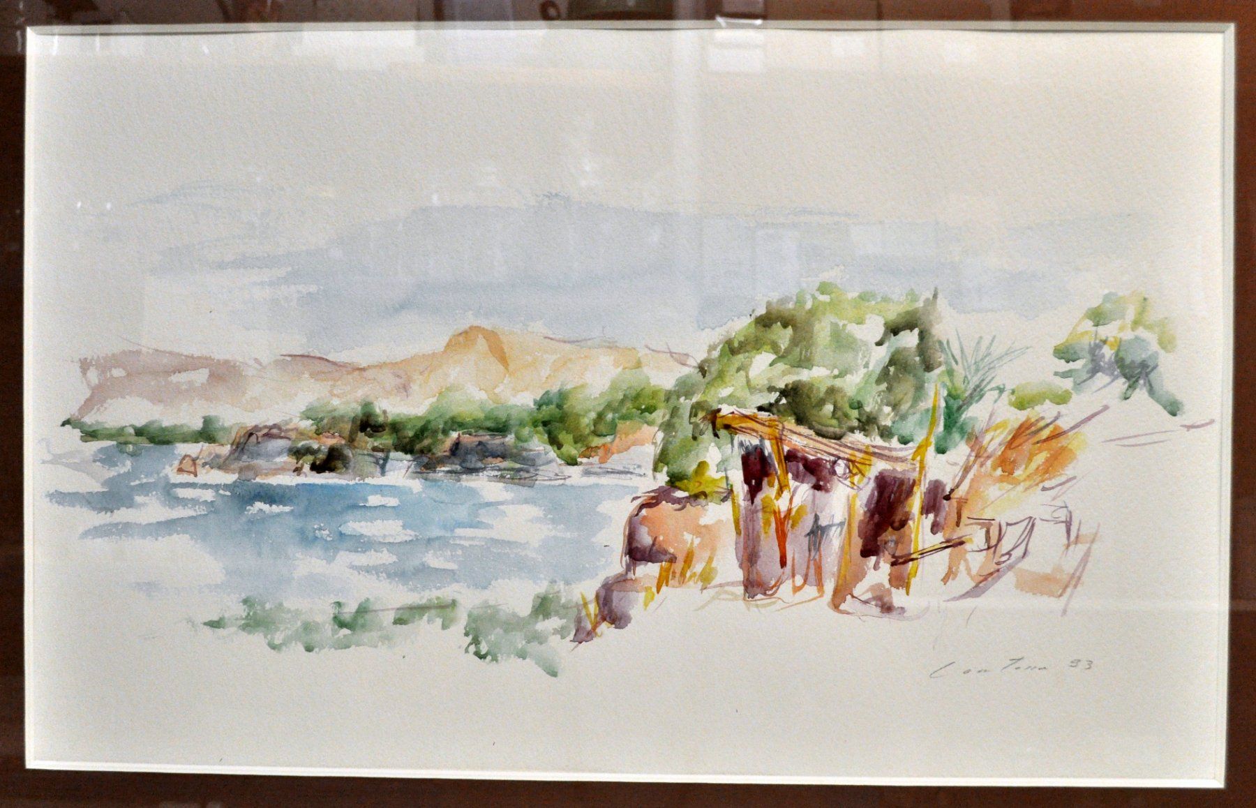 Dipinti: Aquarelle "Assouan" signée Gérald Comtesse – Usato da Neuchâtel venduto da Neuchatel 1