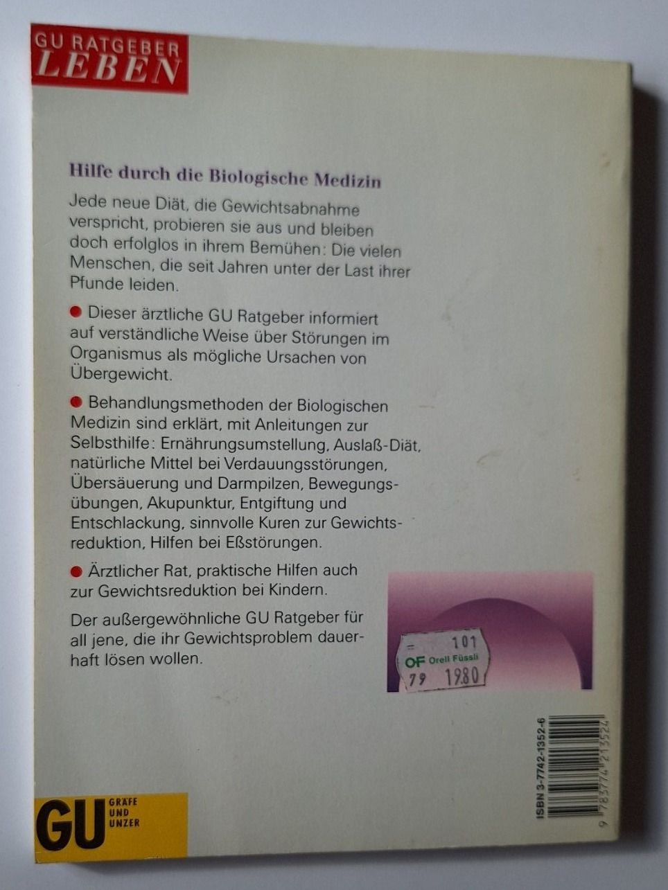 Libri: Übergewicht natürlich behandeln – Usato da Zürich venduto da t24_de 1