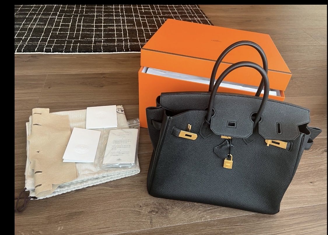 Hermès Borse da donna: Sac Hermès Birkin Togo noir 35 cm – Usato da La Chaux-de-Fonds venduto da faith1888 6
