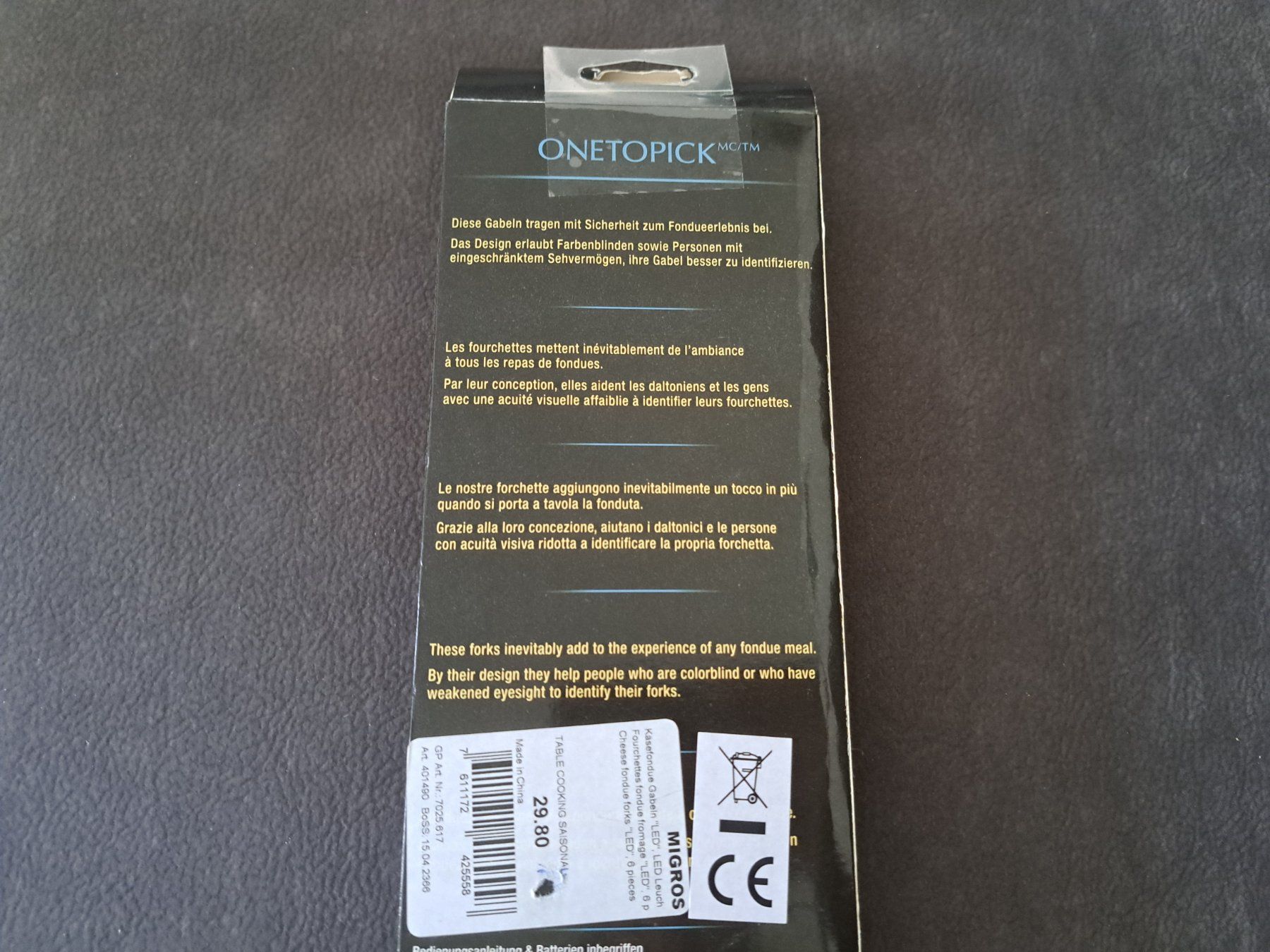 Forchette: LED Käsefondue-Gabeln Set 6 Stk. NEU – Nuovo e nell'imballaggio originale da Killwangen venduto da KIANA08 2
