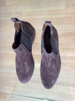 Stiefelette Brogues , Wildleder braun 45, handmade