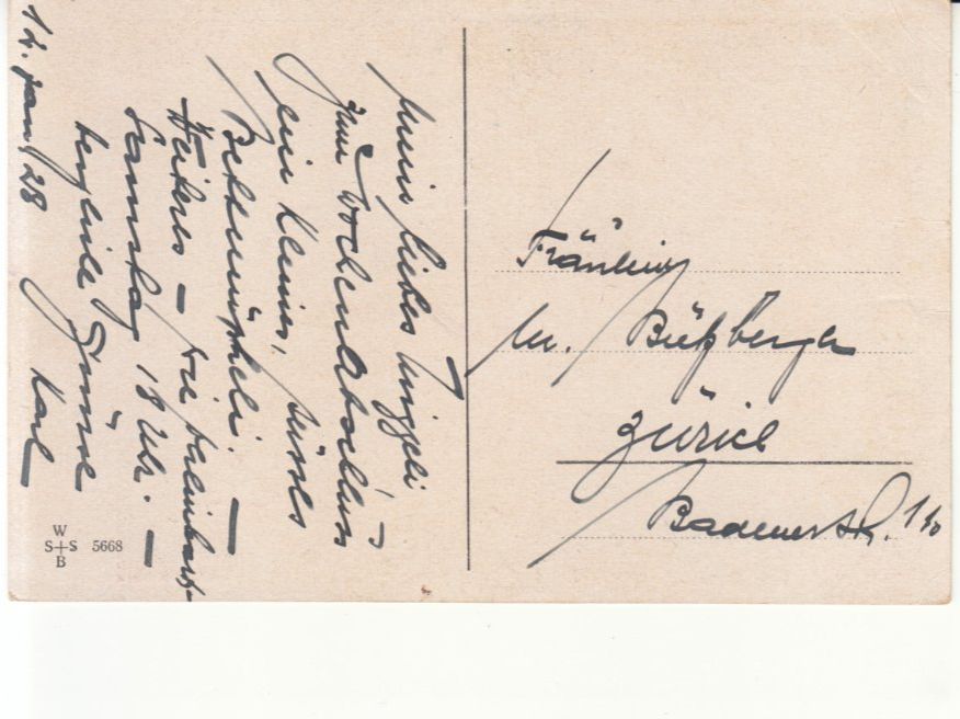 Cartoline postali: Kitschkarte Welt so schön 1928 – Usato da Bürglen TG venduto da StampGraf 1