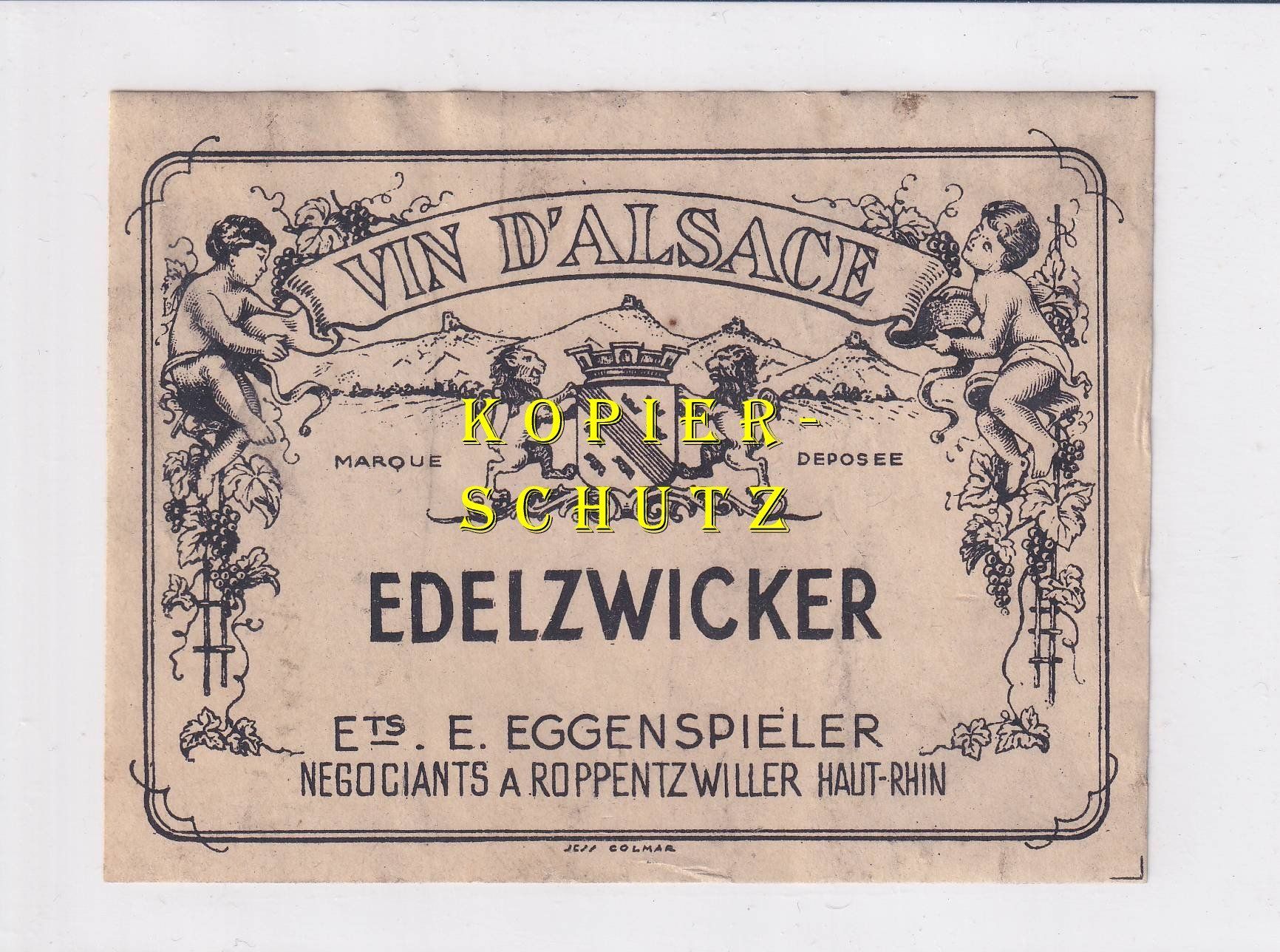 Papiere: Etikette - Edelzwicker (Alsace) /bd – Gebraucht aus Hombrechtikon von Rudolf07