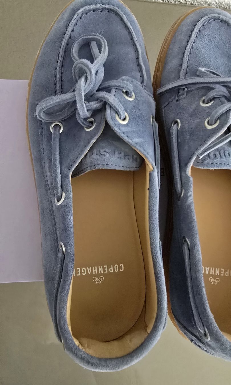 Copenhagen Scarpe da donna: Loafer Copenhagen 37 blau Wildleder – Nuovo e nell'imballaggio originale da Untereggen venduto da cla_kb2w 3