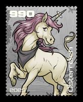 Crypto Island Stamp Österreich: AURORA SPARKS in Schwarz