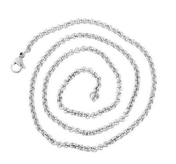 Ketten: Edelstahl Halskette 45cm Ankerkette – Neu (gemäss Beschreibung) aus Luzern von Salefactory 1