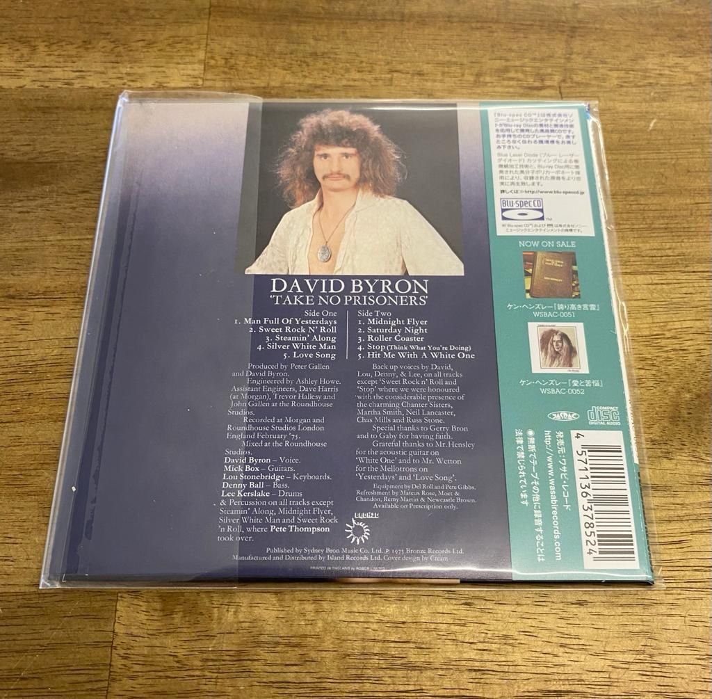 CD: URIAH HEEP's DAVID BYRON CD Album 1975 – Nuovo (secondo la descrizione) da Belp venduto da B7L0 1