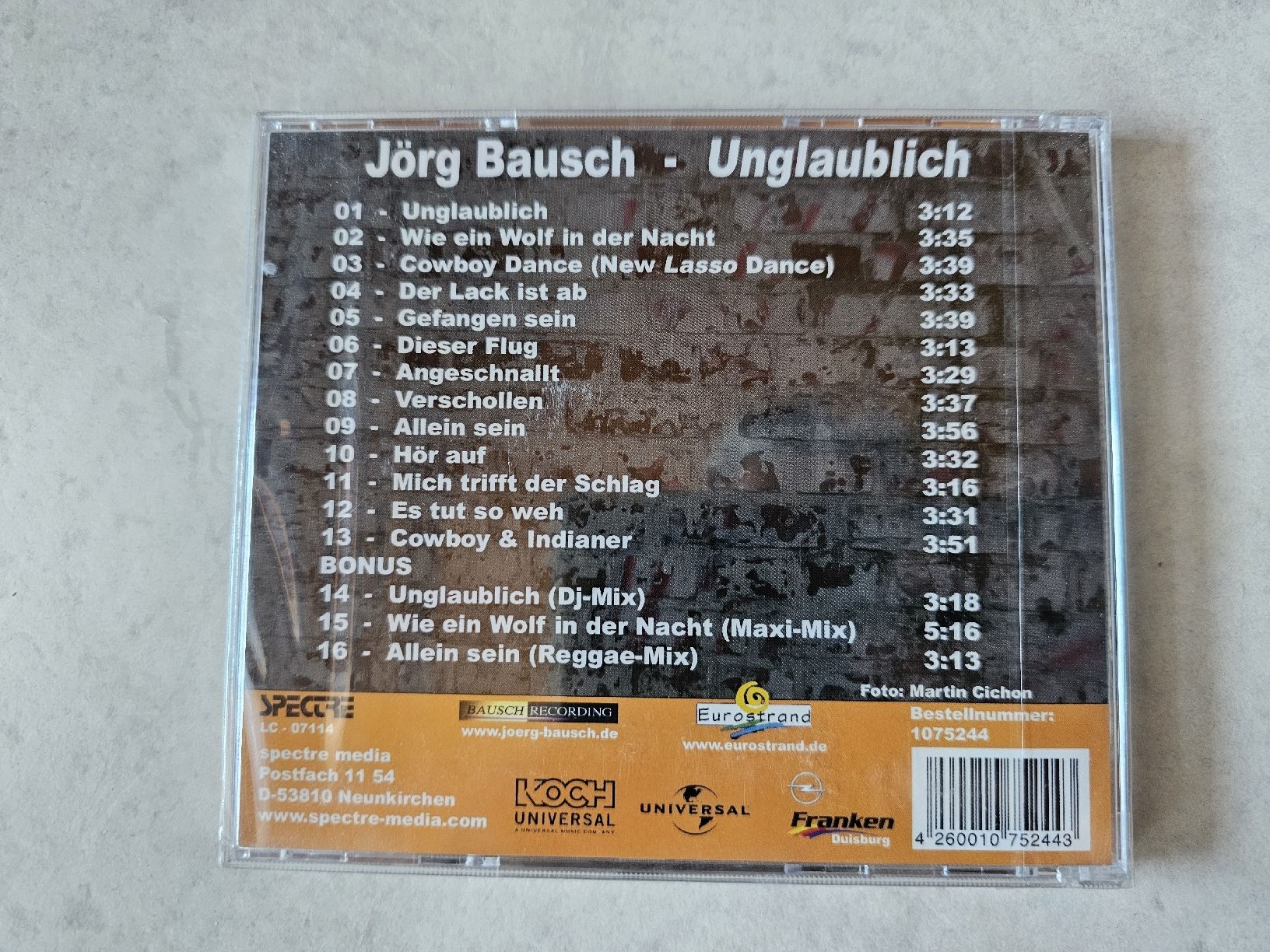 CD: Jörg Bausch  -  Unglaublich  /  Fabrikneu – Nuovo e nell'imballaggio originale da Schneisingen venduto da backstore24 1