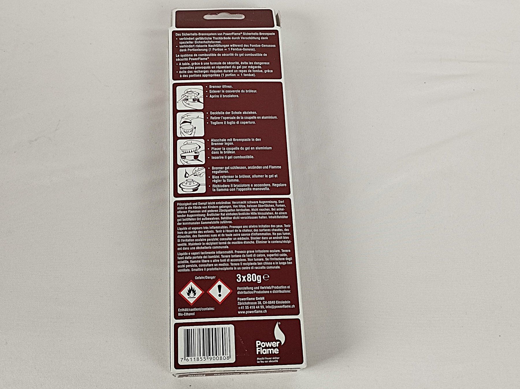 Cucine complete: POWERFLAME Brennpaste 15 x 80g – Nuovo (secondo la descrizione) da Schübelbach venduto da Restwert_Schubelbach 2