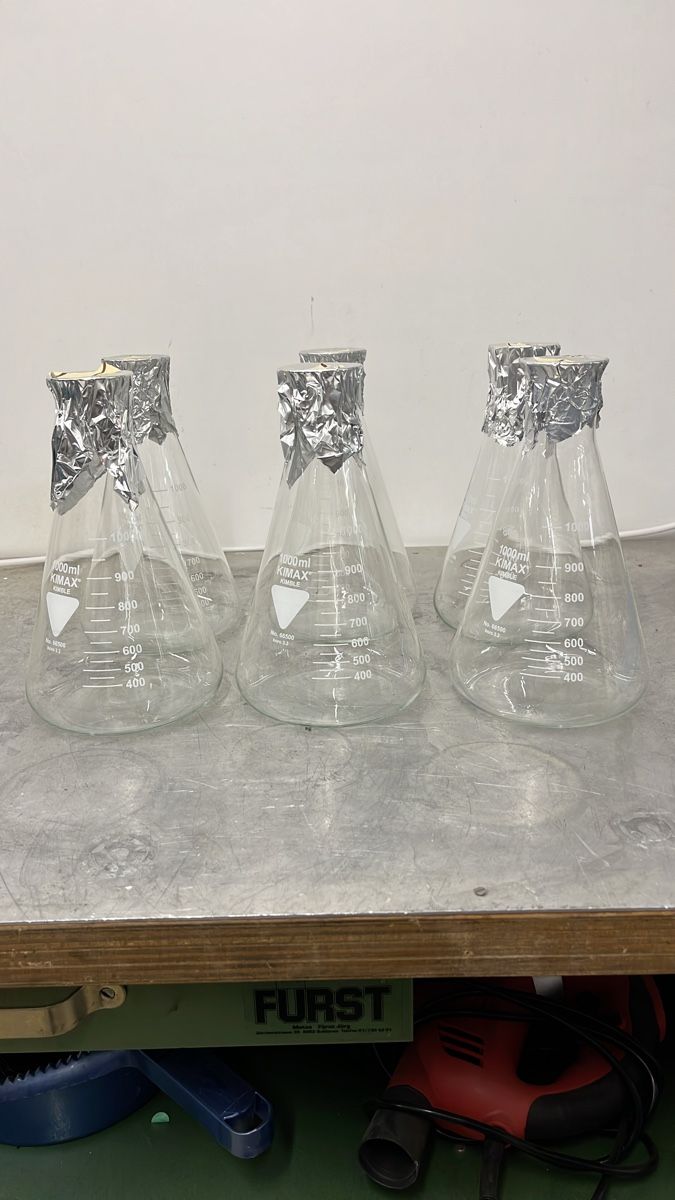 Bicchieri: 6 x KIMAX Erlenmeyerkolben 1000ml – Nuovo (secondo la descrizione) da Spreitenbach venduto da bra_rh7n