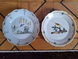 Assiettes françaises du XVIIIè