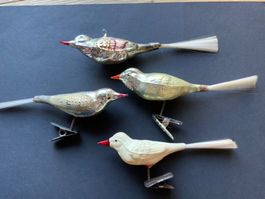 Alter Weihnachtsschmuck Vögel 1930/1950