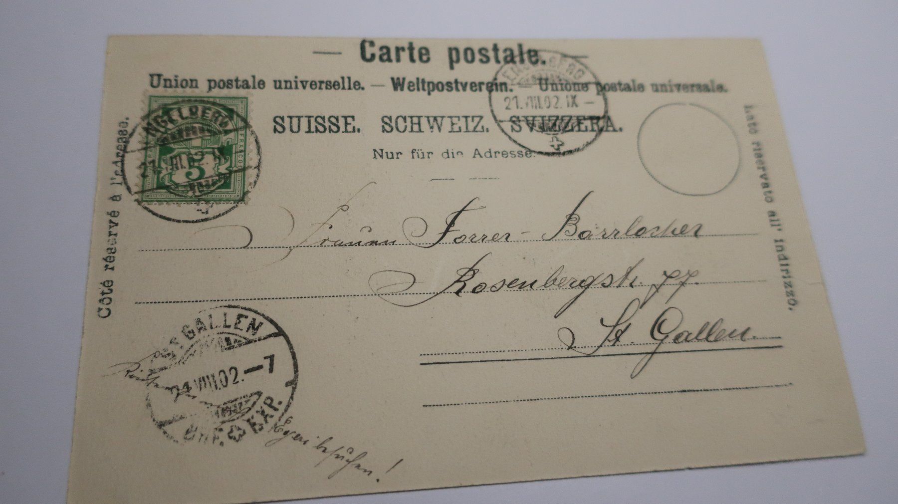 Cartoline postali: Gruss aus Engelberg 1902 – Usato da Cormoret venduto da Pascalll2001 3