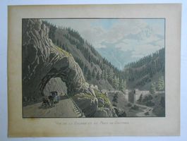 Galerie du Pont de Ganther. Kol. Aquatinta von Lory.