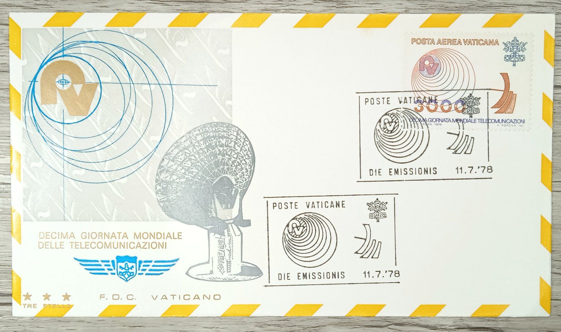 Tutti i francobolli: TR10 Enveloppe + Timbre Vatican 1978 – Usato da Cousset venduto da Patrick_Collections