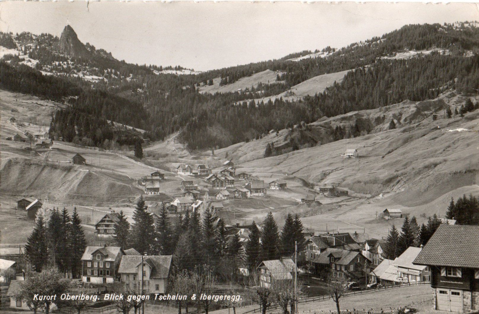 Ansichtskarten: Oberiberg - Blick gegen Tschalun – Gebraucht aus Melano von pisonsdro