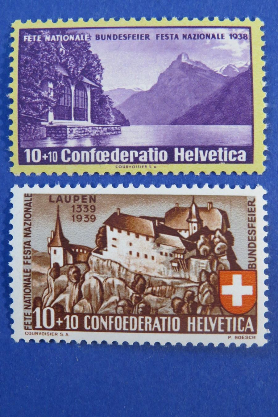 Tutti i francobolli: Erste Pro Patria Marken 1938/39 postfrisch **. – Nuovo (secondo la descrizione) da Brunnen venduto da Kumari