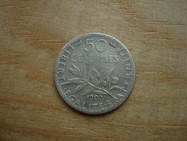 (S2) 50 centimes 1907 France