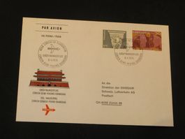Eröffnungsflug Zürich-Genf-Peking-Shanghai 06.04.1975