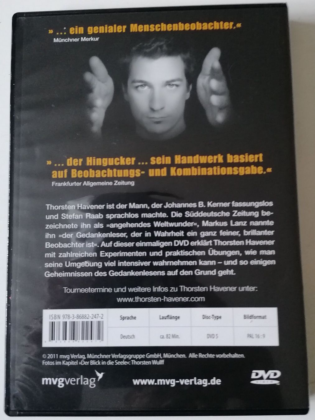 Tutti i DVDs: Gedanken lesen - Thorsten Havener - DVD – Usato da Oberurnen venduto da mackrokodile 1