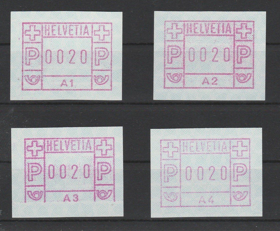 Tutti i francobolli: 1976 erste Serie postfrisch mit gleichen Werteindrucken – Usato da Oberglatt ZH venduto da Wiedmi6