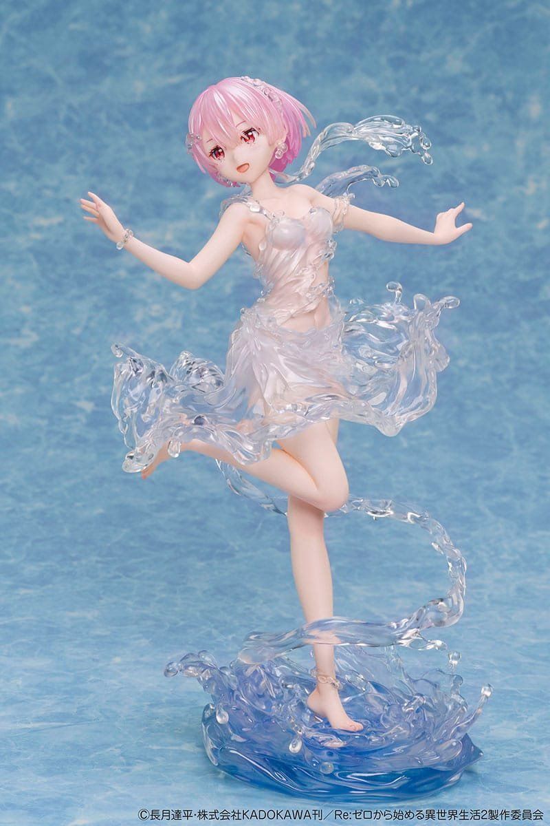 Statuette: Re:Zero 1/7 Ram Aqua Dress 23 cm – Nuovo e nell'imballaggio originale da St-Imier venduto da ATTAKSHOP 1