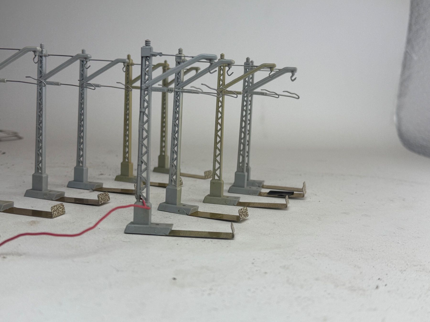 Märklin Modellini di ferrovie: VE1- Märklin 10 Oberleitungsmasten – Usato da Elm venduto da Wikmtz 1