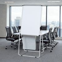 mobiles magnetisches Flipchart Whiteboard 100x70cm NEU