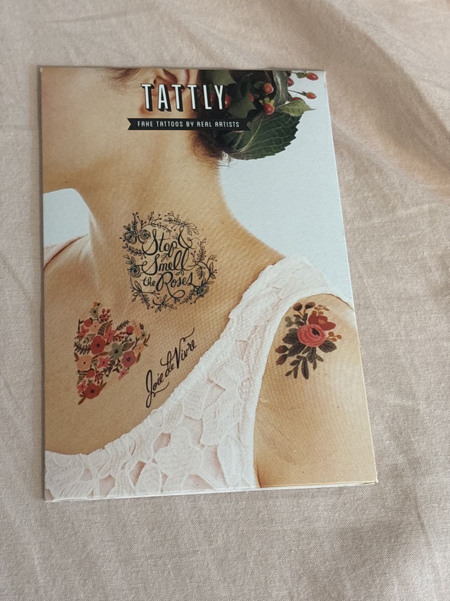Aufkleber: Tattly Klebe-Tattoos Blumen-Set – Neu (gemäss Beschreibung) aus Wabern von est_jw6s