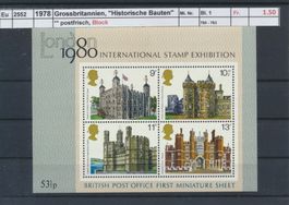1978 Grossbritannien, "Historische Bauten" - Block, **