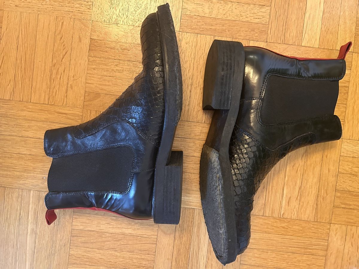 Scarpe da donna: Stiefeletten Leder Rote streifen Gr. 37 – Usato da Zürich venduto da olivia_oh_dear 4