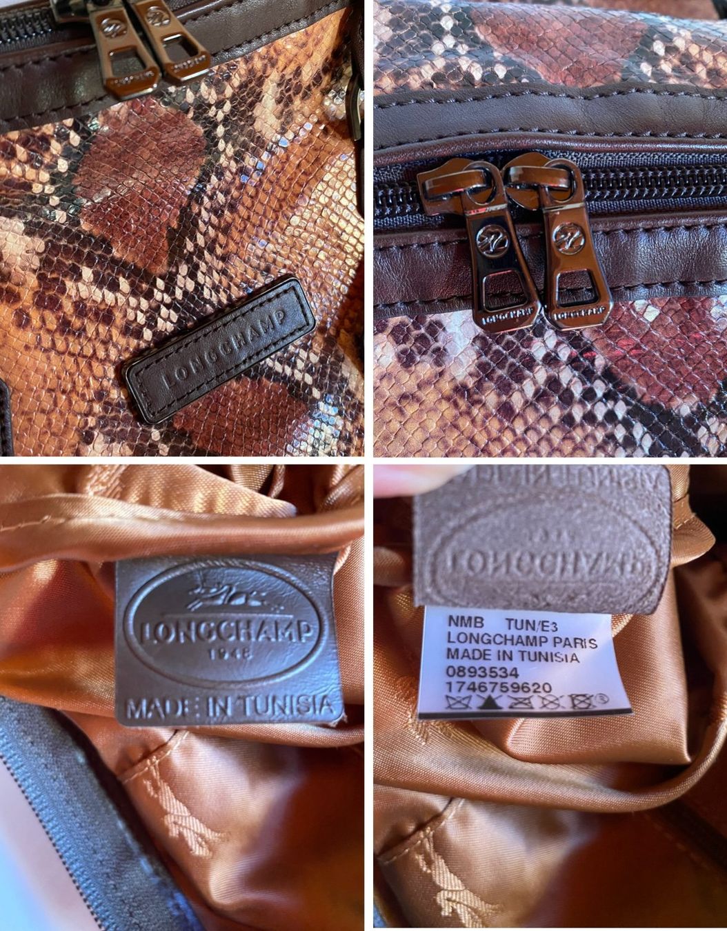 Longchamp Taschen für Damen: Sac Cabas Longchamp – Édition Spéciale Python – Gebraucht aus Bernex von euma1976 7
