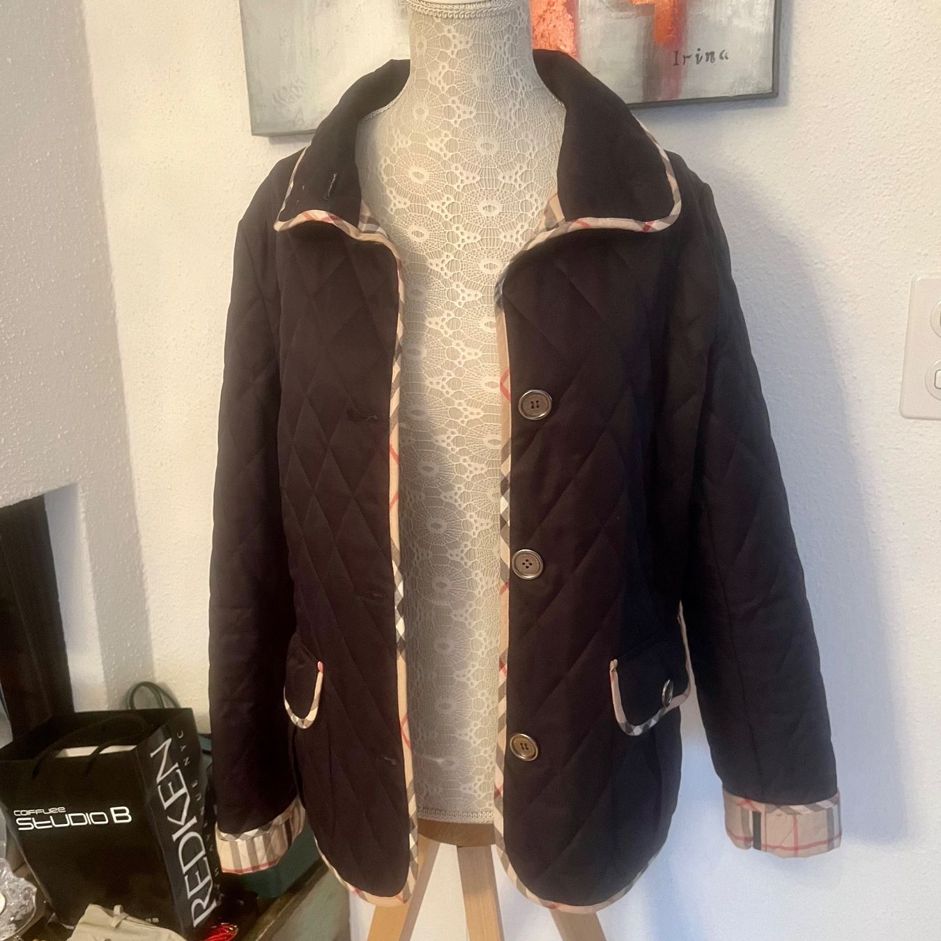 Burberry Jacken: BURBERRY BRIT Leichte Steppjacke gr.L – Gebraucht aus St. Gallen von  4