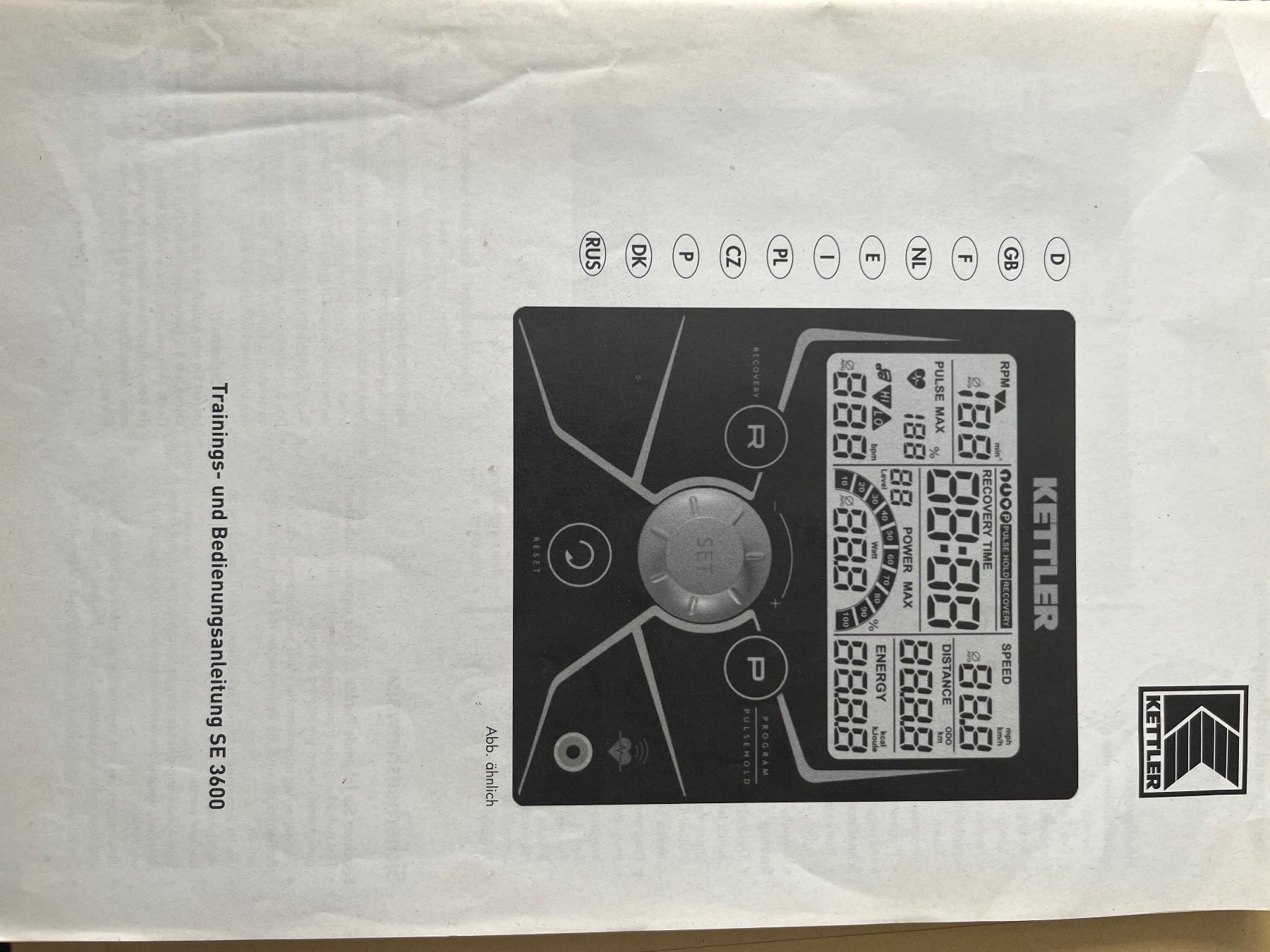 Kettler Hometrainer: Kettler Ergometer E1 Heimtrainer – Usato da Zürich venduto da mast728 8